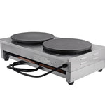 Crepe Maker 400mm x 2 Twin Crepe Tray