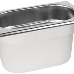 1/9 One Ninth Size Deep Stainless Steel Gastronorm Container