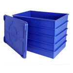 5 Colour Coded Dough Storage-Tray With 1 Lid