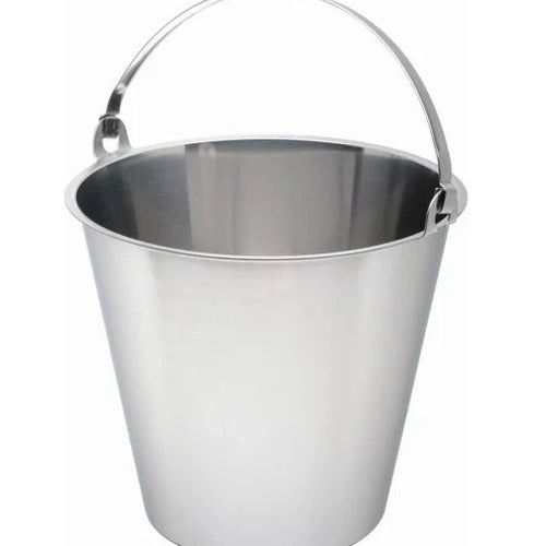 13.0 Litre Stainless Steel Bucket with Fold Handle