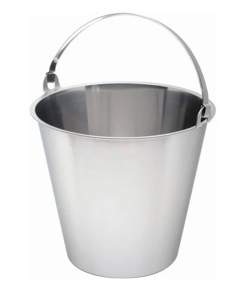 13.0 Litre Stainless Steel Bucket with Fold Handle