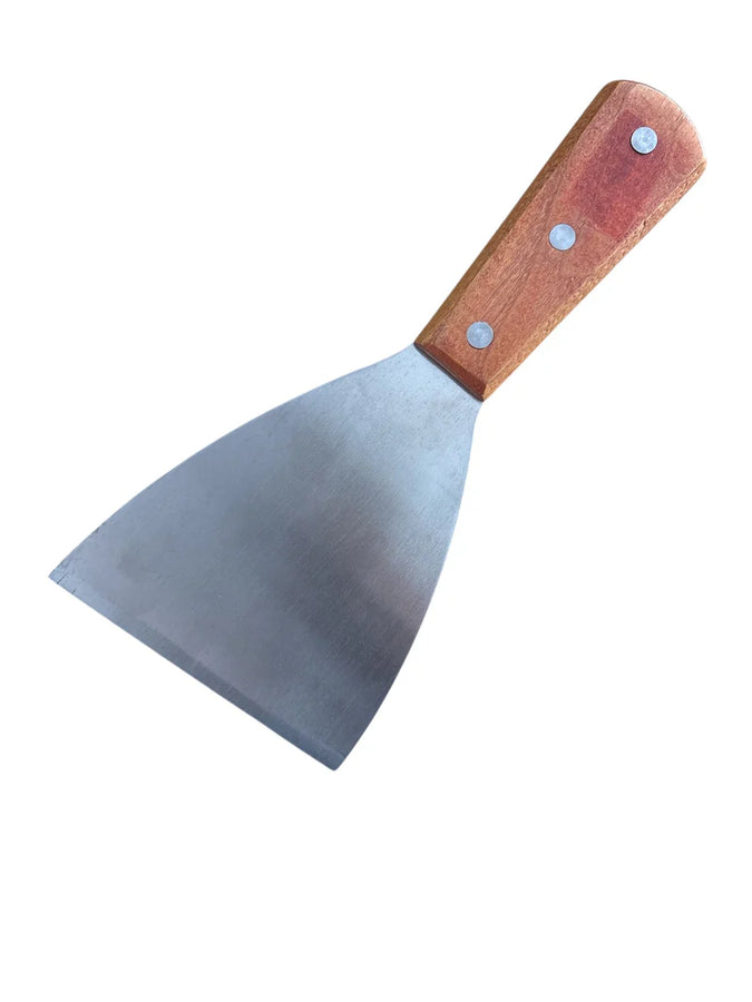 GRIDDLE SCRAPER WOODER HANDLE