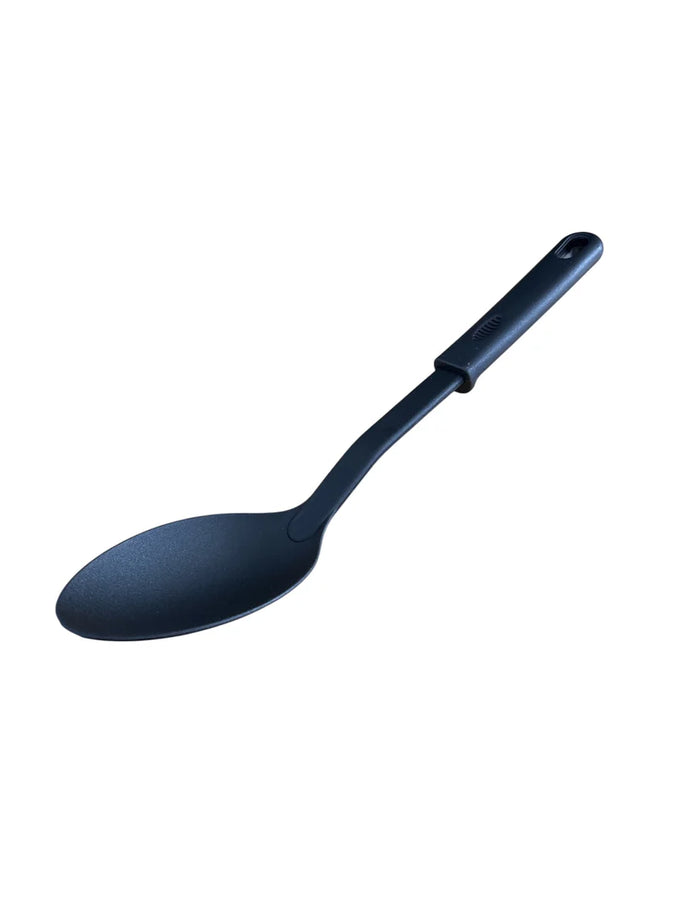 12" Black Nylon Solid Spoon