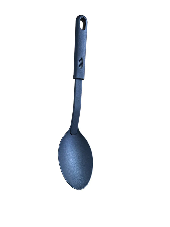 12" Black Nylon Solid Spoon
