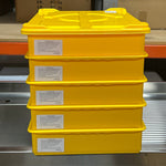 5 Colour Coded Dough Storage-Tray With 1 Lid