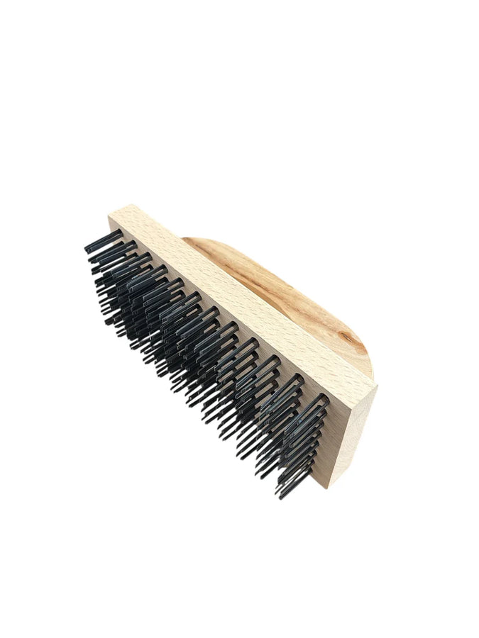 9.25" Wooden Block Wire Grill Brush