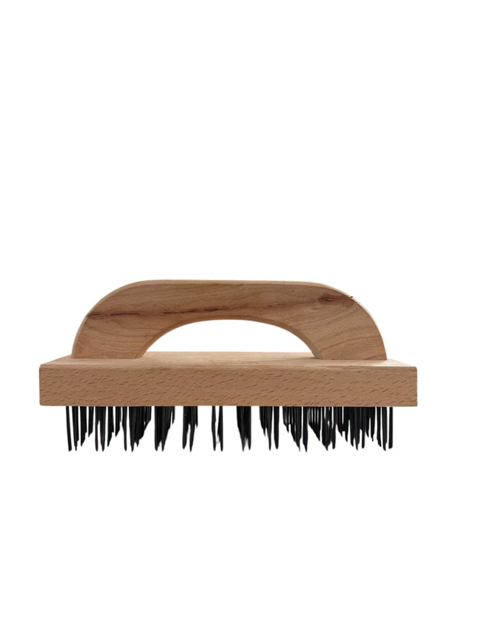 9.25" Wooden Block Wire Grill Brush