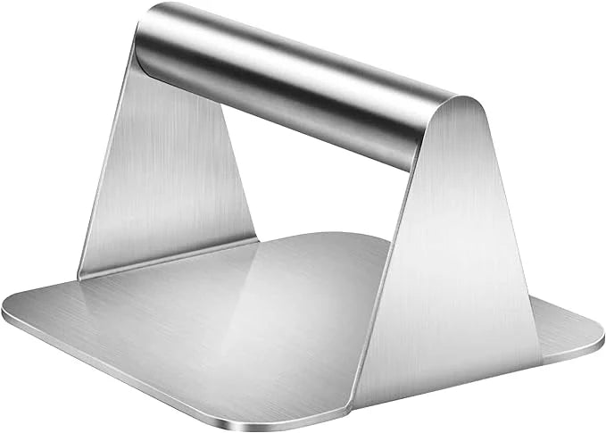 Burger Press - Square - Stainless Steel