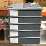 5 Colour Coded Dough Storage-Tray With 1 Lid