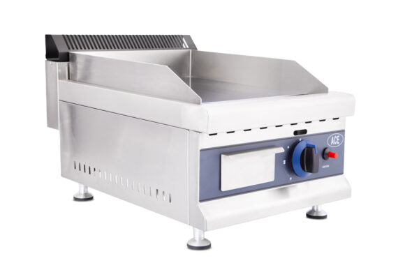 35CM NATURAL GAS GRIDDLE CHROME TOP