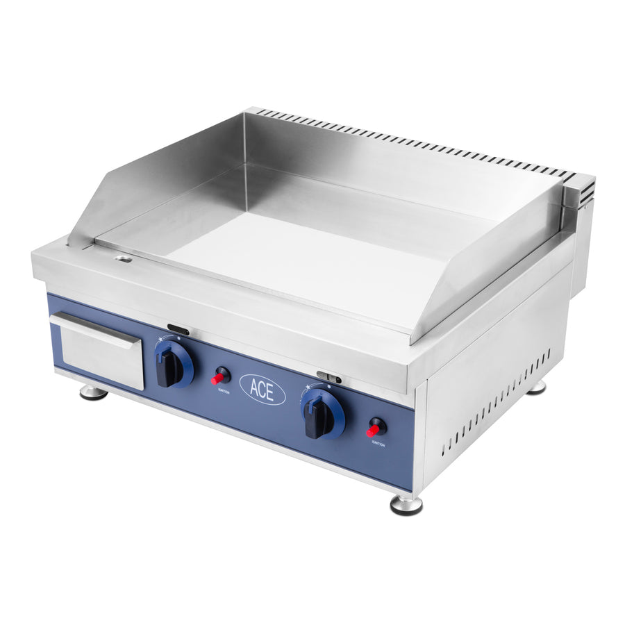 60CM NATURAL GAS GRIDDLE CHROME