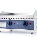 60CM LPG GAS GRIDDLE CHROME