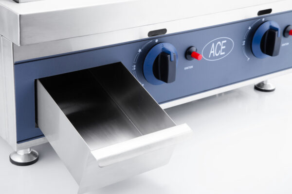 60CM NATURAL GAS GRIDDLE CHROME