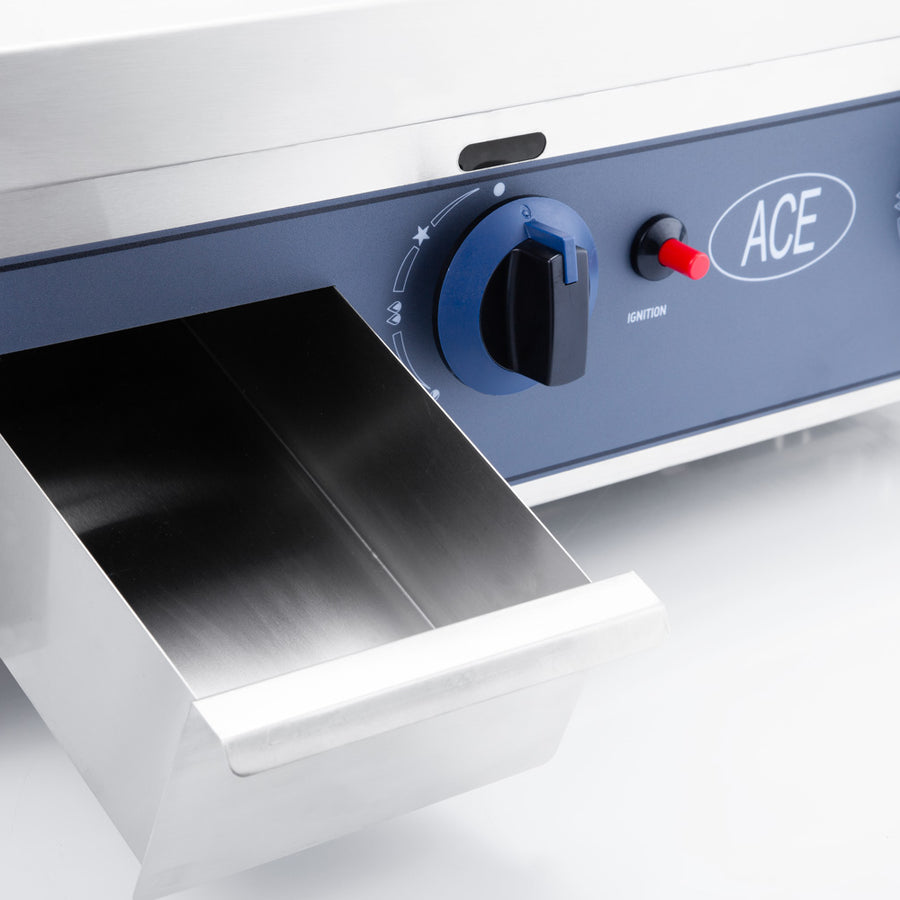 60CM NATURAL GAS GRIDDLE MILD STEEL