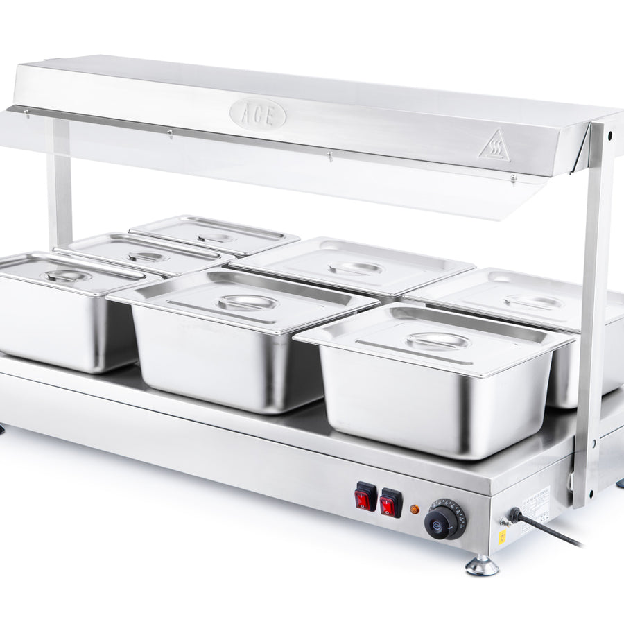 HOT PLATE FOOD WARMER HEATED LIGHTS
