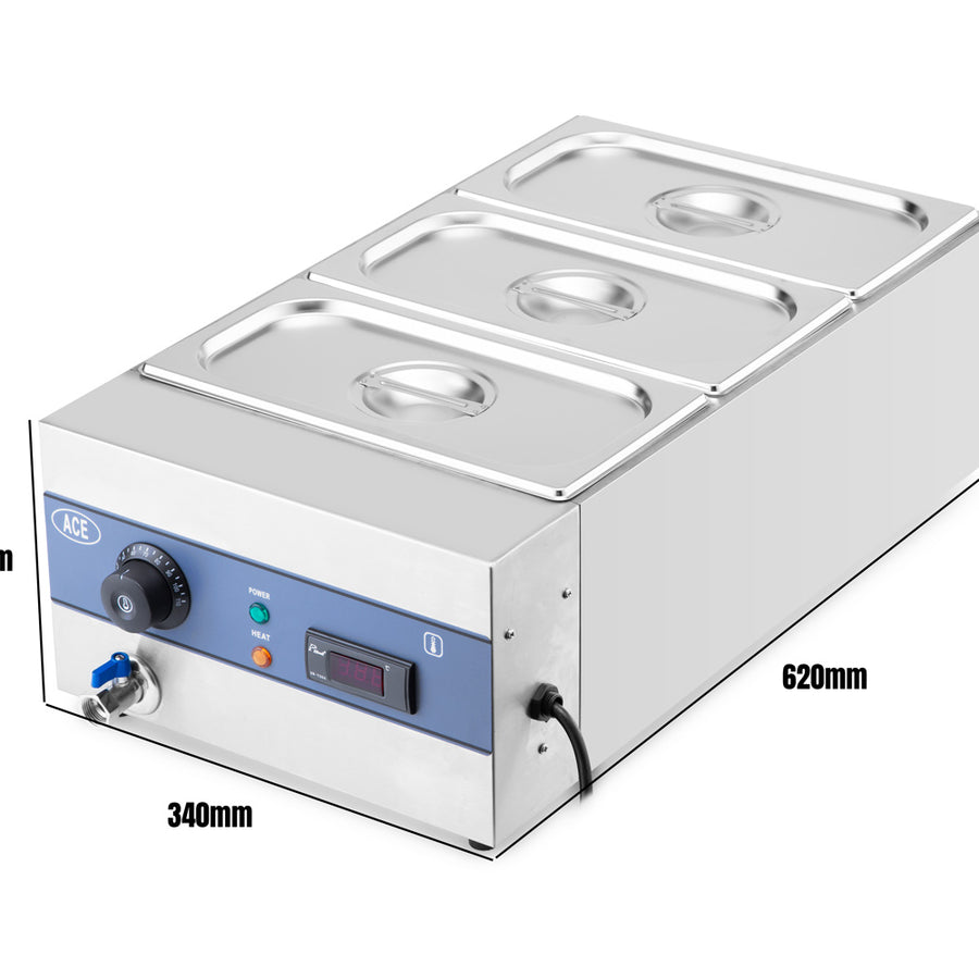 3 POT SQUARE BAIN MARIE