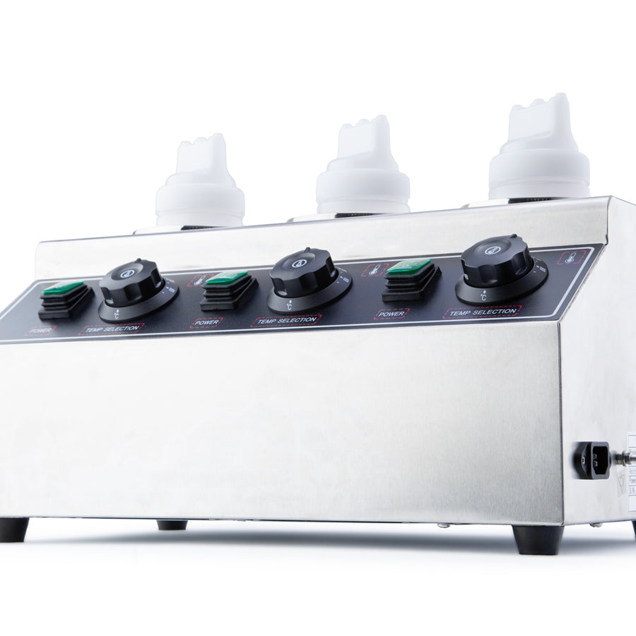COMMERRCIAL 3 SAUCE BOTTLE WARMER