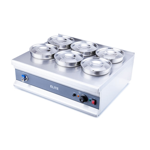 6 POT ROUND BAIN MARIE