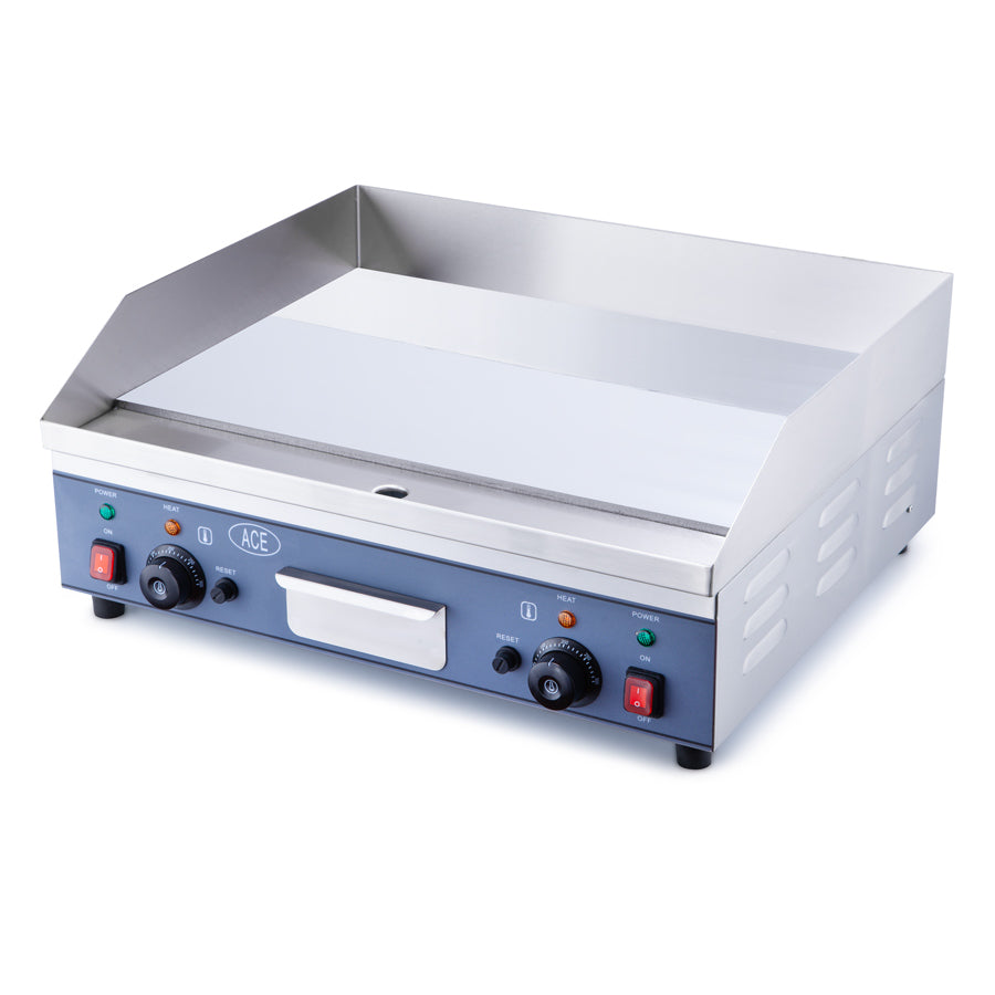 60CM ELECTRIC CHROME GRIDDLE