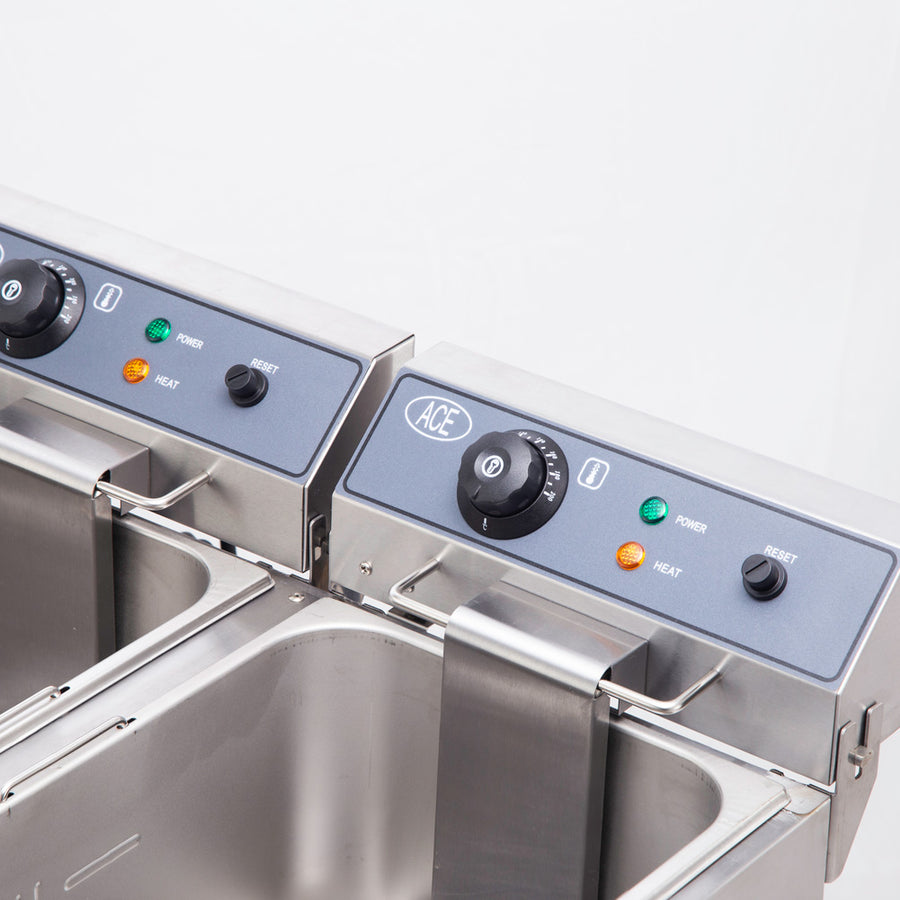 17L EACH SIDE DOUBLE FRYER