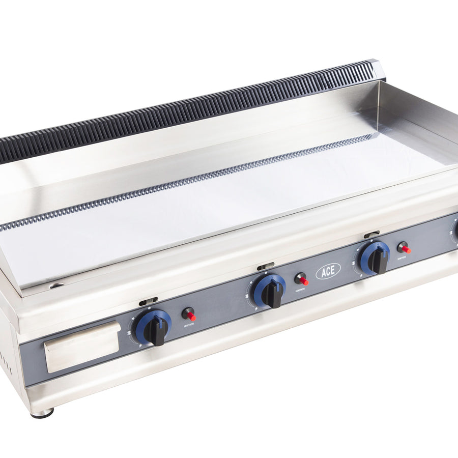 110CM LPG GAS GRIDDLE CHROME