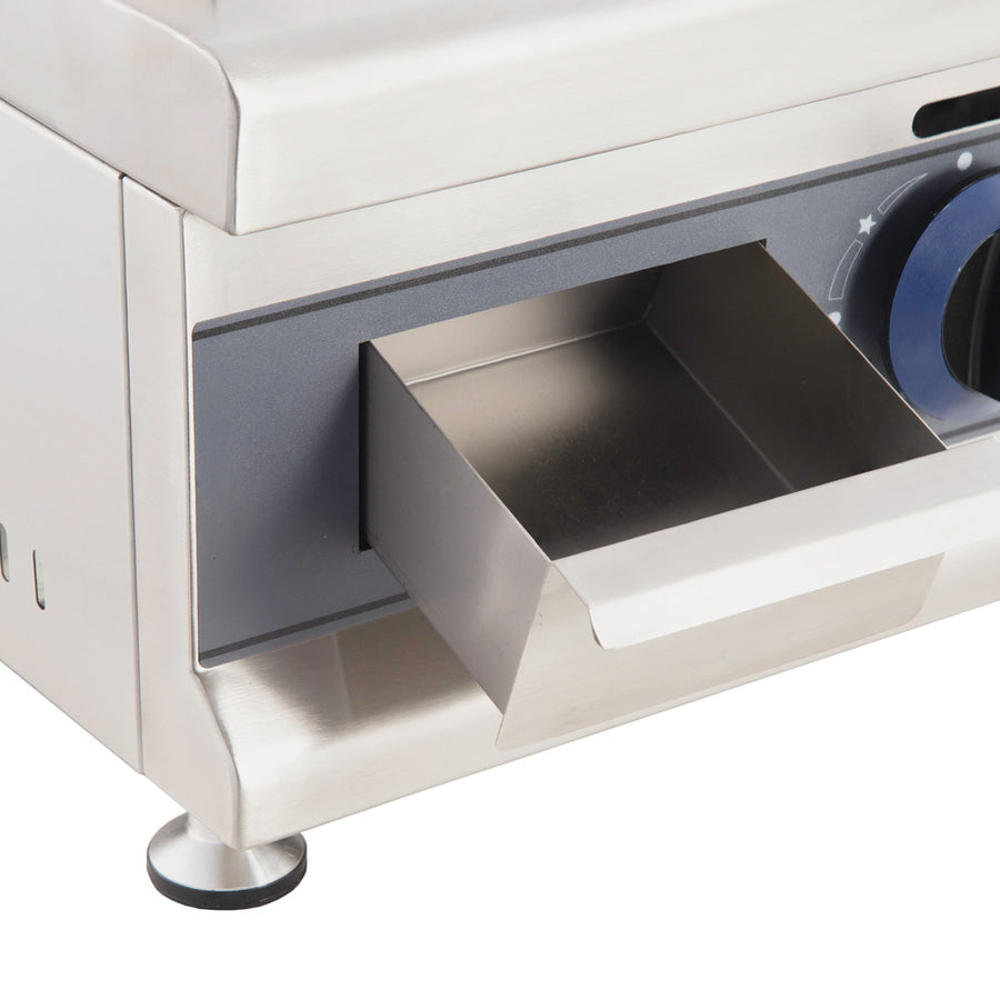 110CM LPG GAS GRIDDLE CHROME