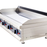 110CM NATURAL GAS GRIDDLE CHROME