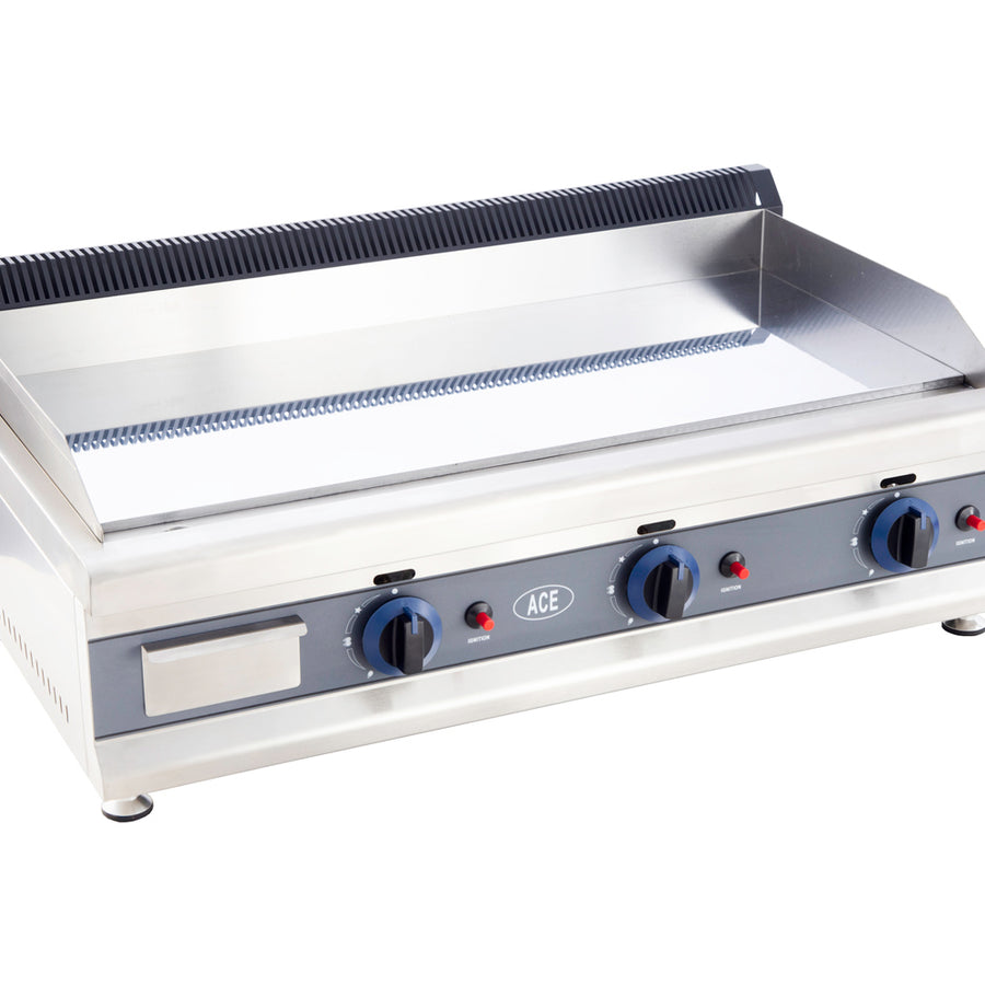 110CM NATURAL GAS GRIDDLE CHROME