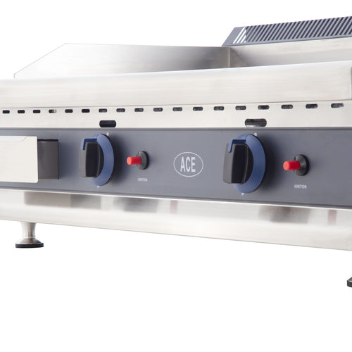 COMMERCIAL CHROME TOP GAS GRIDDLE 75CM