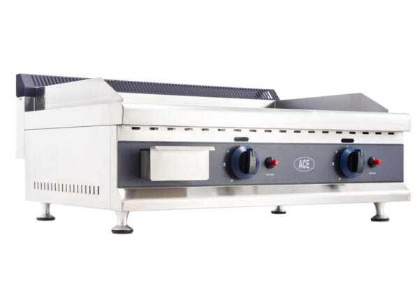 75CM NATURAL GAS GRIDDLE CHROME