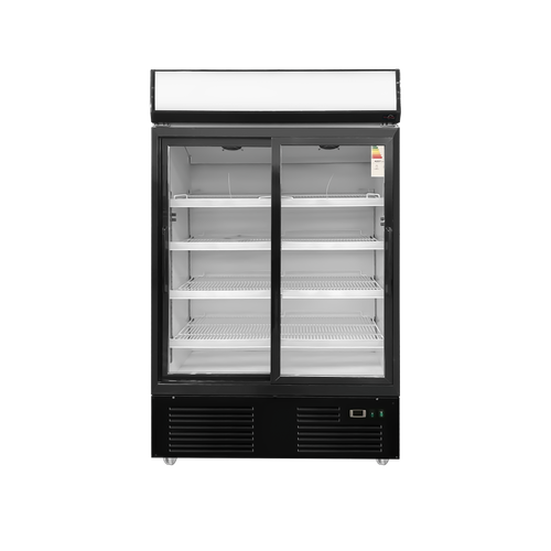 2 SLIDING DOOR UPRIGHT DRINK FRIDGE LC-828M2F-S