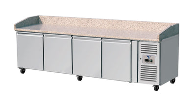4 DOOR MARBLE TOP PIZZA FRIDGE