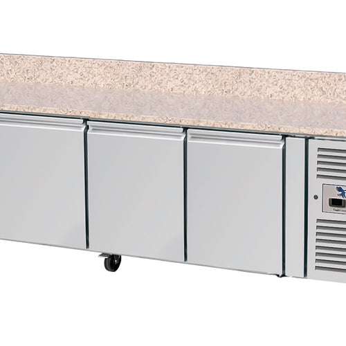 4 DOOR MARBLE TOP PIZZA FRIDGE