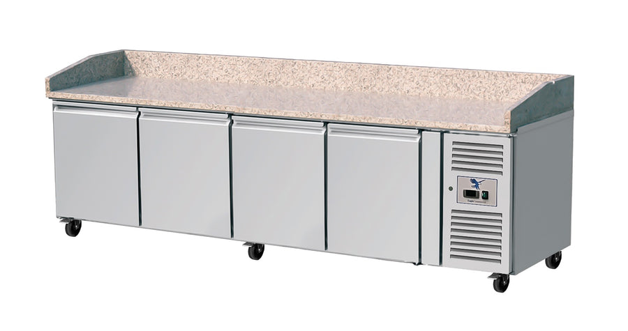 4 DOOR MARBLE TOP PIZZA FRIDGE