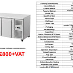 2 DOOR UNDERCOUNTER FREEZER THP2100BT