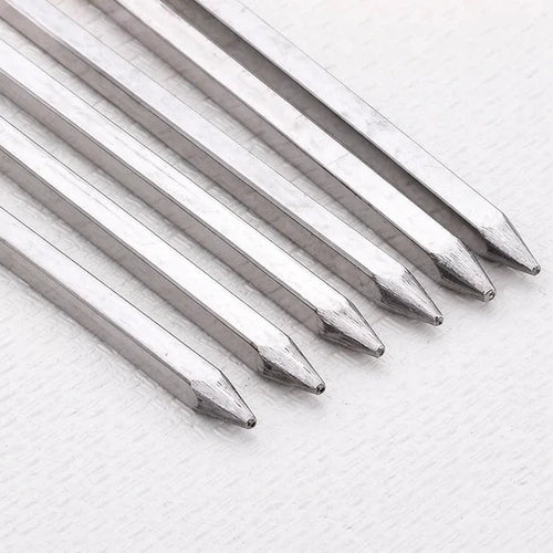 24" Square Kebab Skewer 8mm Stainless Steel - Pack of 6